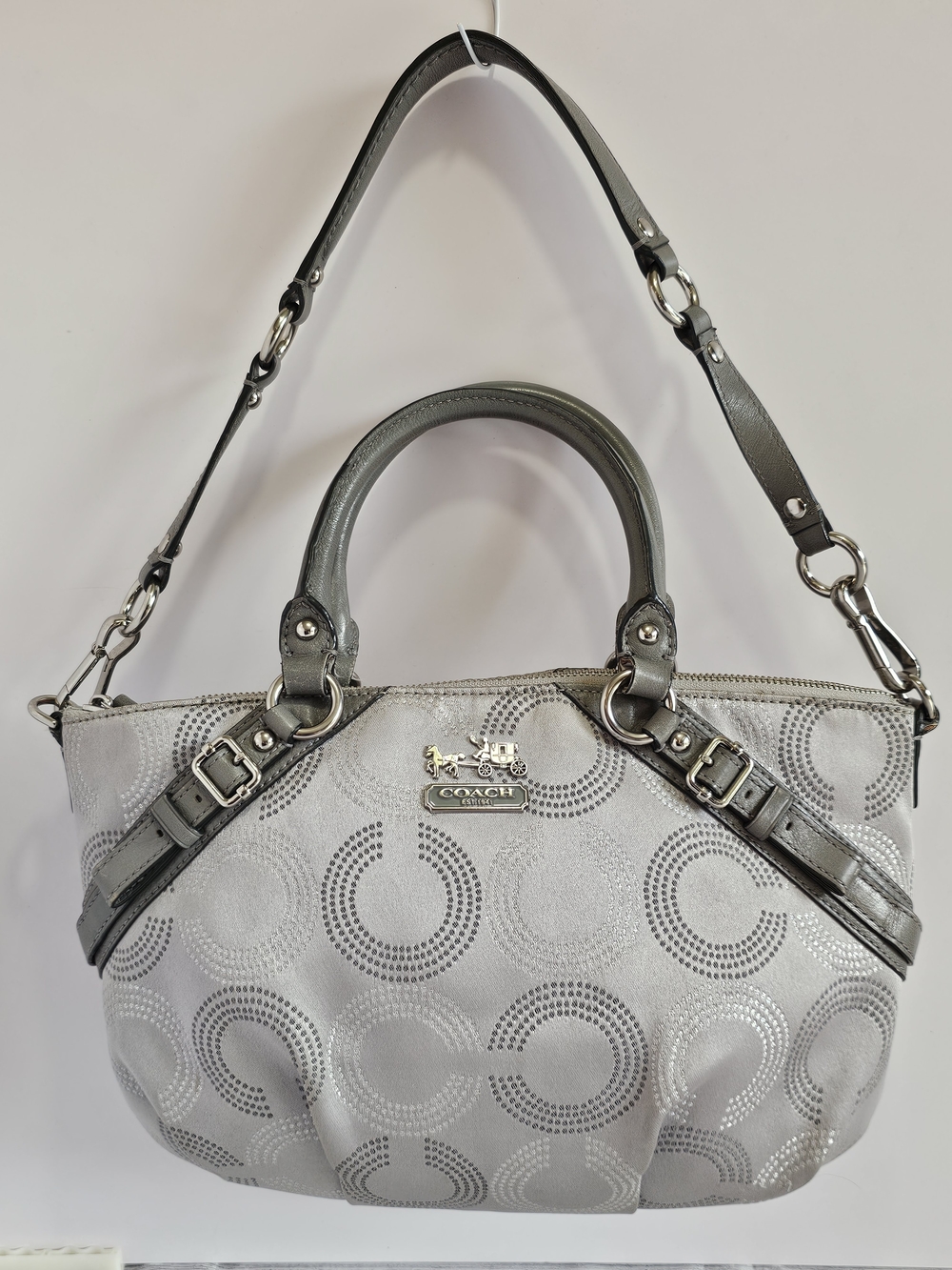 Coach Madison Dotted Op Art Sophia Satchel